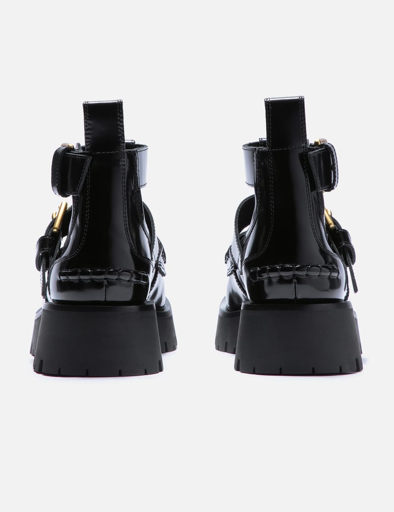 【Alexander Wang】ボックスカーフ アンクルストラップ ブーツ Alexander Wang - Carter Box Calf Ankle Strap Boots | HBX