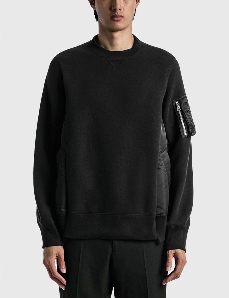 Sacai - Sponge Sweat MA-1 Pullover | HBX - Globally Curated