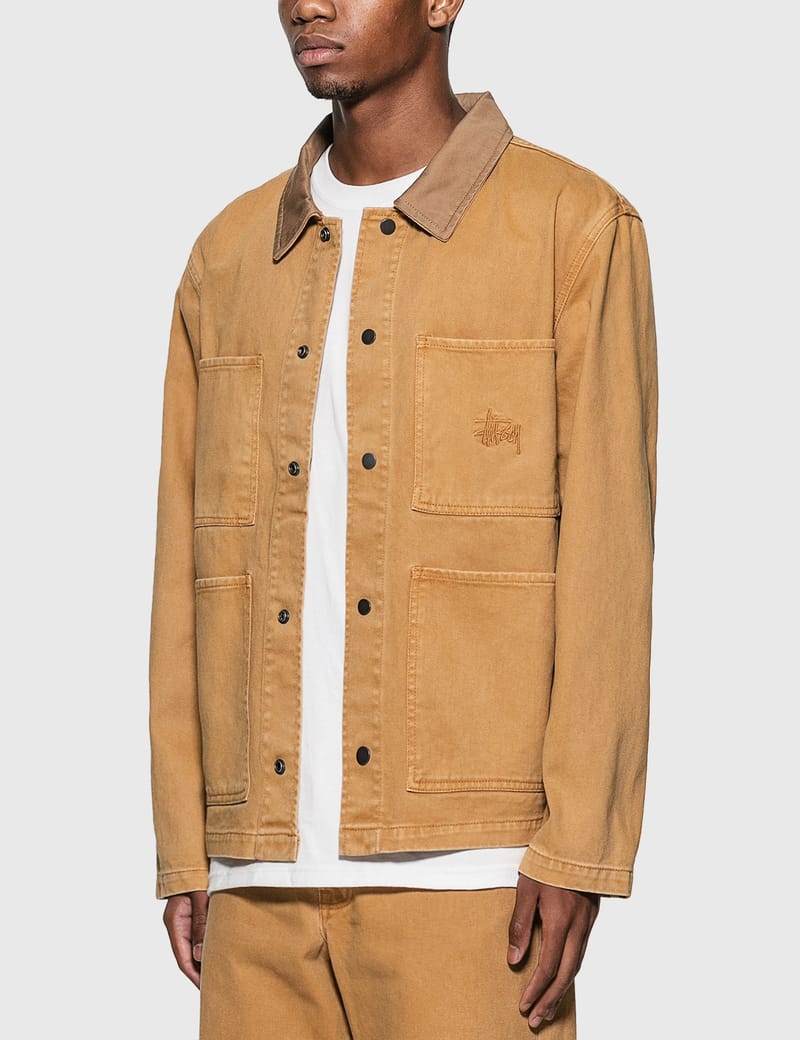 Stussy heavy cheap wash chore jacket