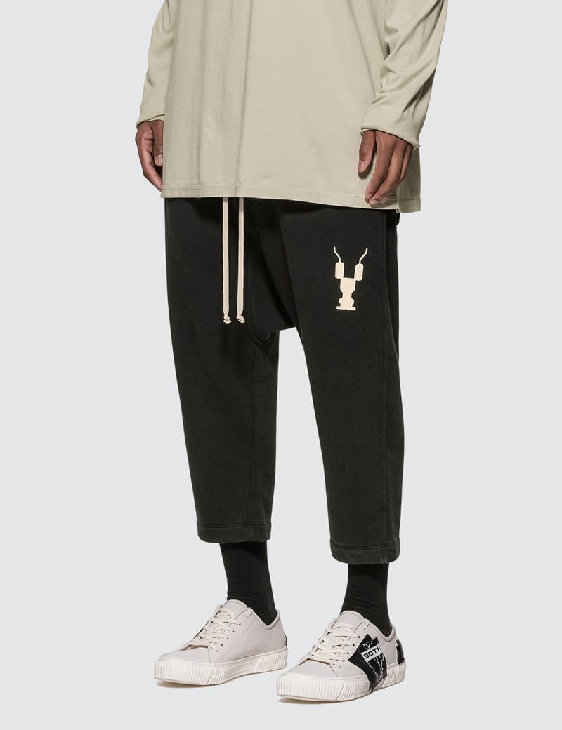 RICK OWENS - Women Viscose Drawstring Cropped Pants