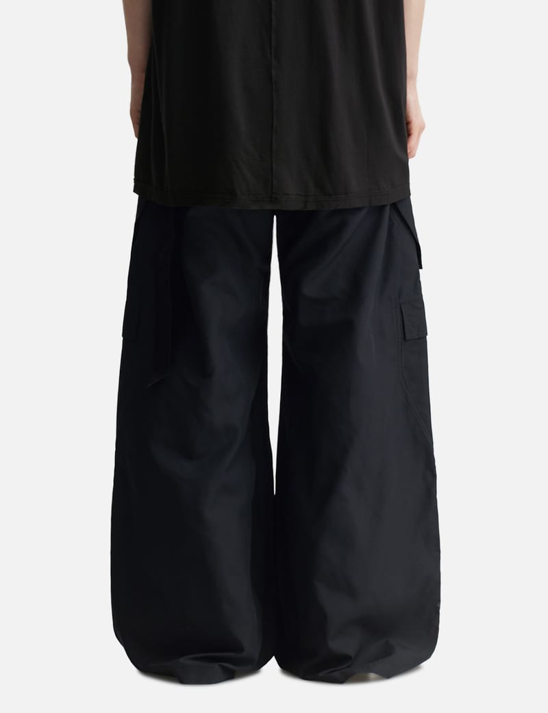 Rick Owens Drkshdw - Double Cargo Jumbo Belas In Tencel Ripstop | HBX