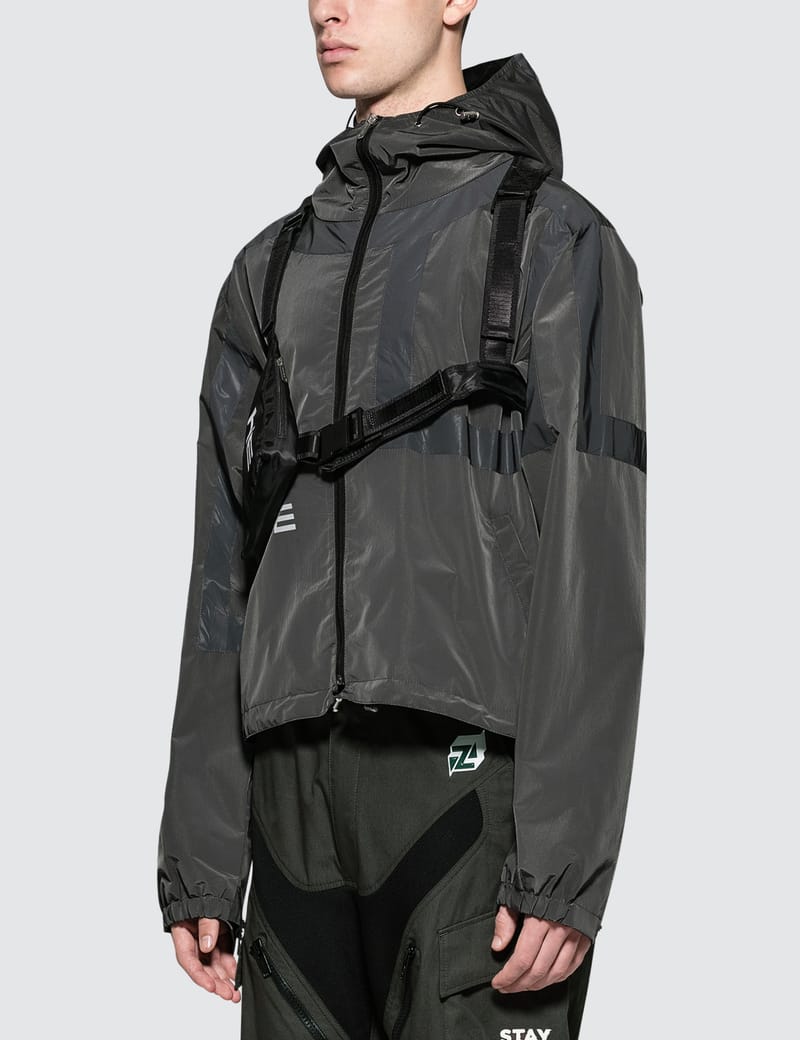 Heliot Emil - Technical Fabric Jacket with Chest Bag | HBX