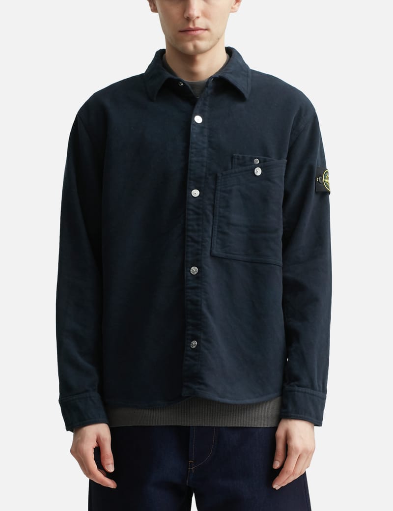 Stone  ジップアップオーバーシャツ ストーンアイランド - ナイロン ジップアップ オーバーシャツ | HBX