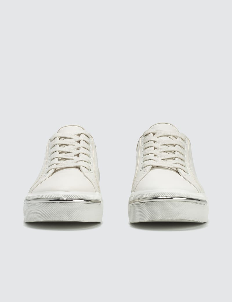 Alexander Wang Pia Low White Leather Sneakers HBX HYPEBEAST