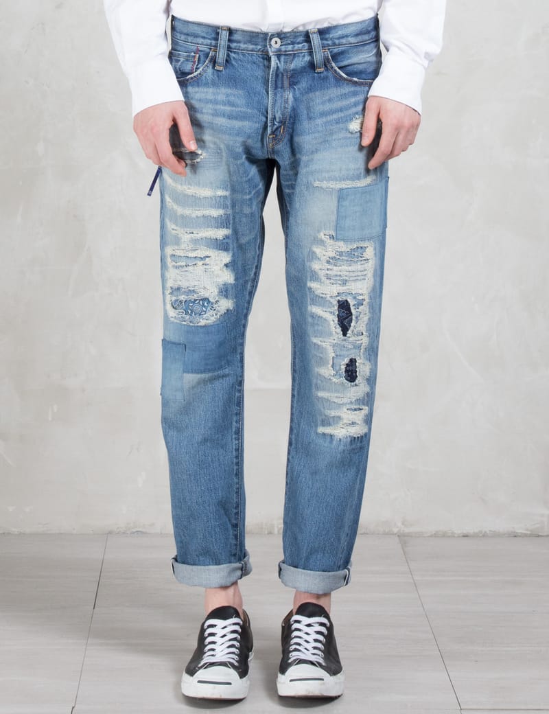 Denim By Vanquish & Fragment - Five Years Wash Wide Straight Denim