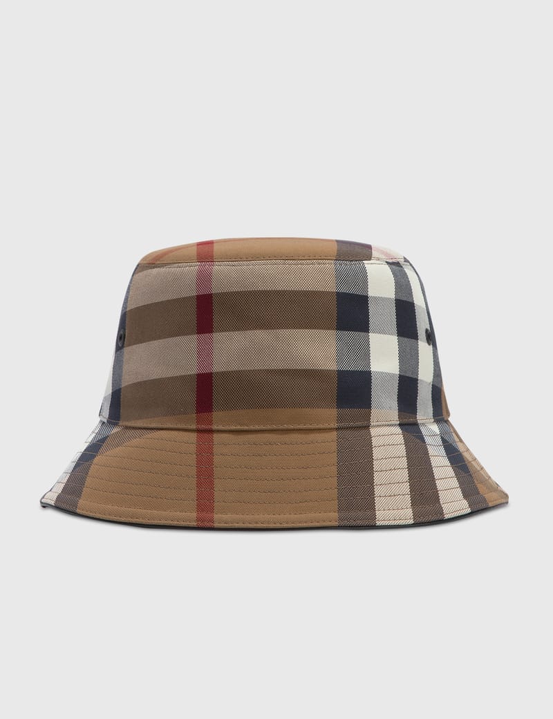 Burberry チェック コットンキャンバス バケットハット