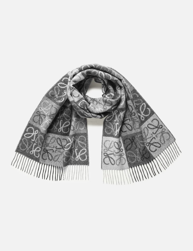 Wool and cashmere scarf in white - Loewe | Mytheresa