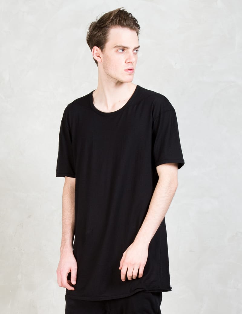 11 By Boris Bidjan Saberi - S/s T-Shirt With Finger Print At Back
