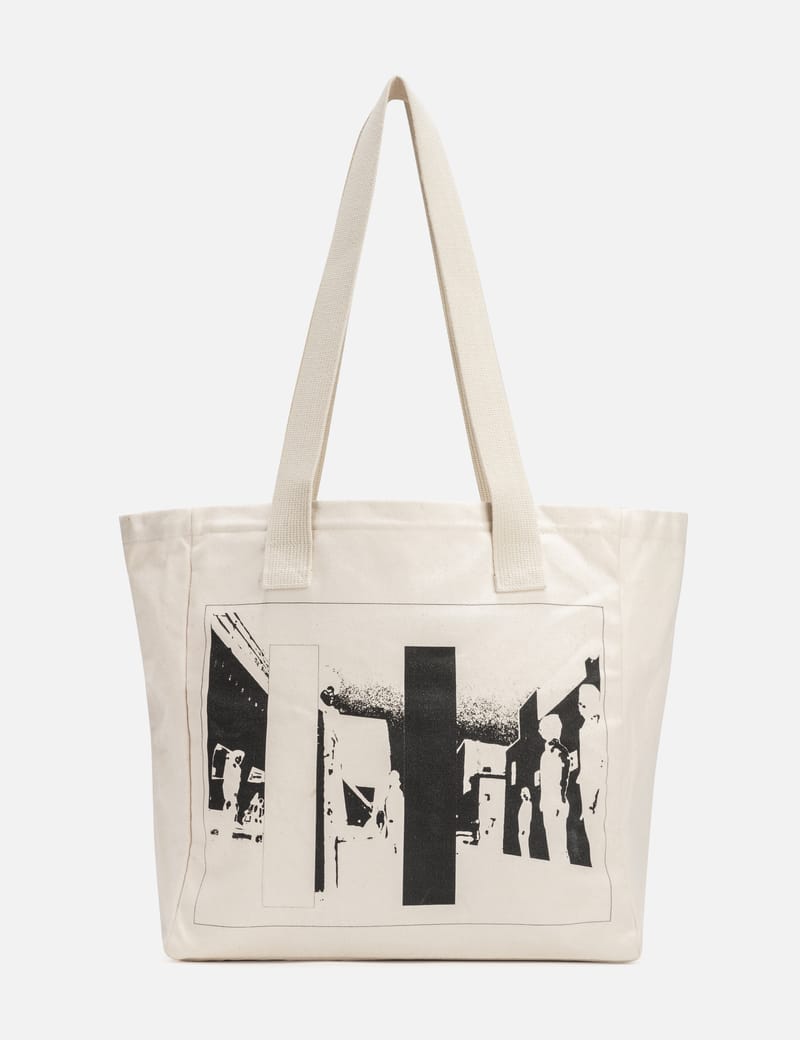 Cav Empt CAV EMPT WHITE TOTE BAG HBX Globally Curated