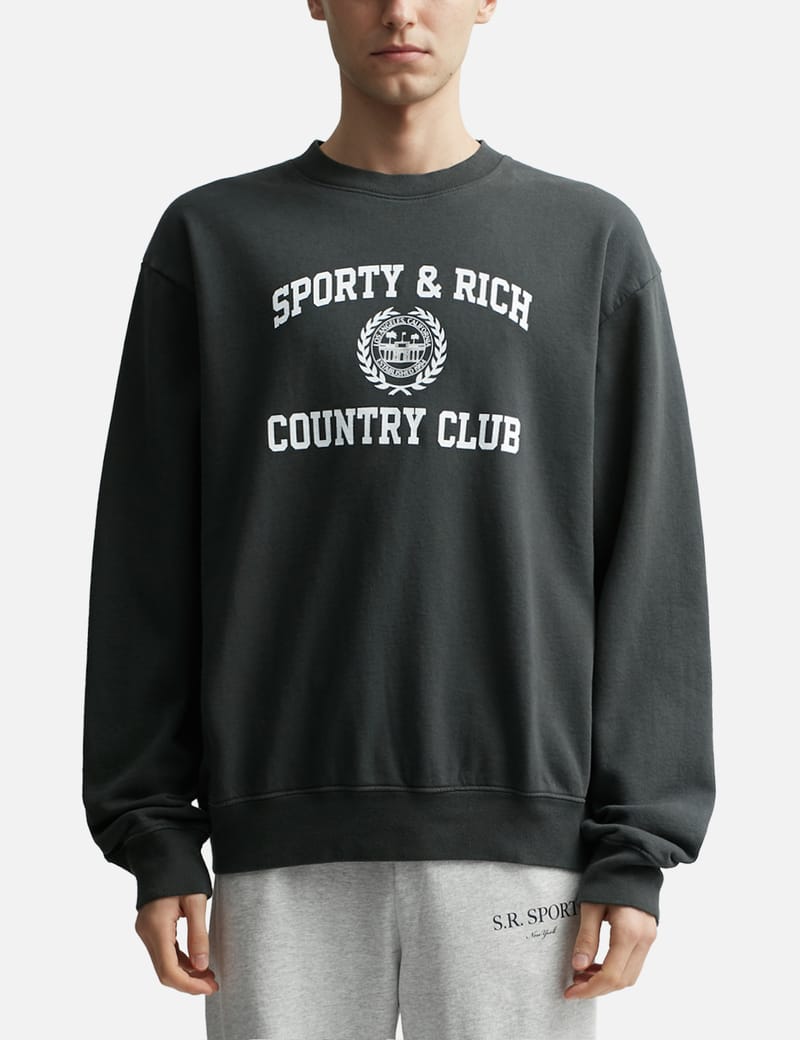 ★Sporty & Rich★クレスト クルーネック スウェットシャツ Sporty & Rich - Sporty & Rich x Prince クレストクルーネック