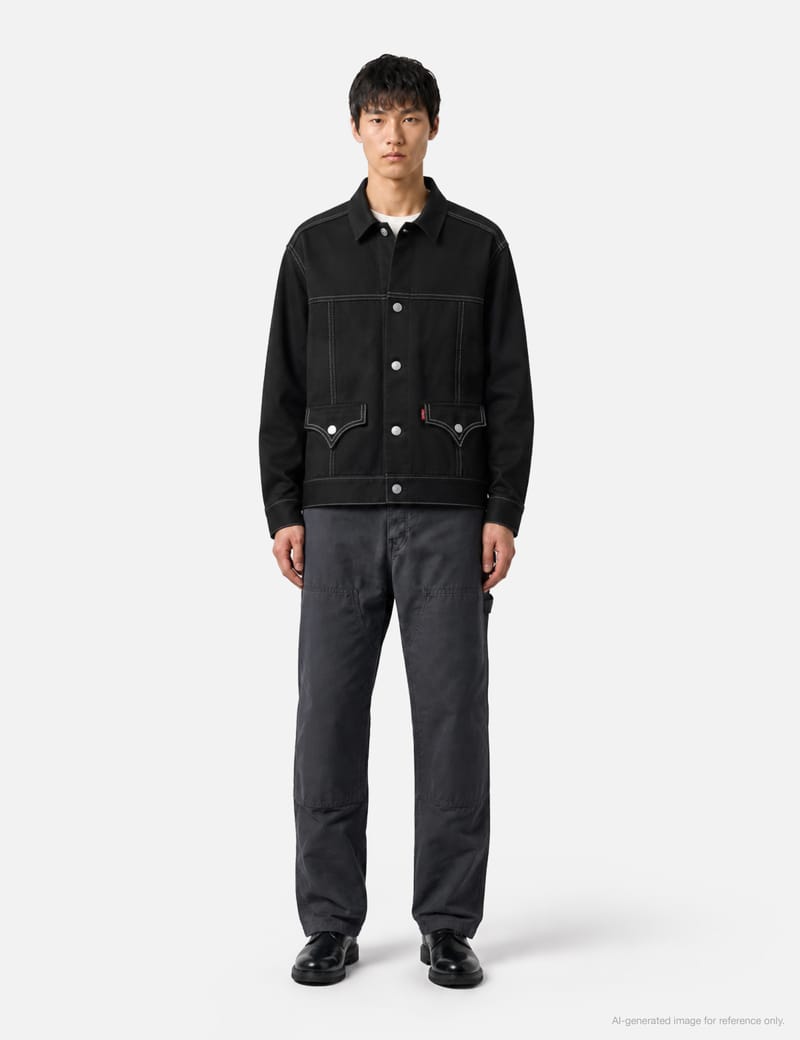JUNYAWATANABE MAN x NEW MANUAL コラボJKT S Junya Watanabe Man X New Manual Trucker Jacket - Trompe l'oeil