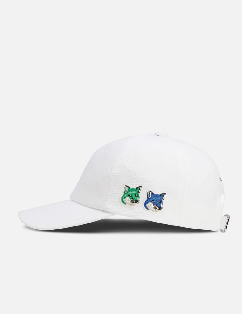 Maison Kitsune☆ SEASONAL FOX FEAD 6P CAP Maison Kitsuné - Seasonal Fox Head 6P Cap | HBX - Globally