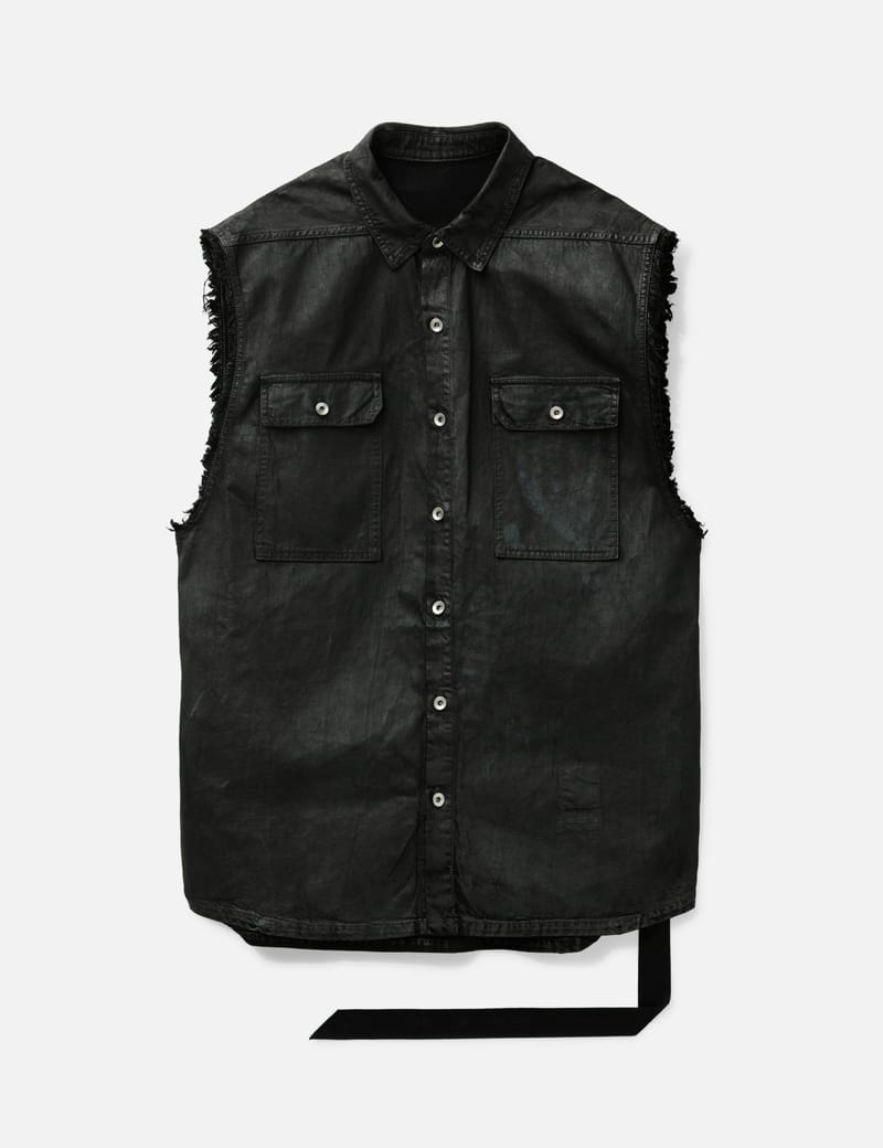 Rick Owens Drkshdw SL Tommy Jumbo Outershirt - Boxy black Japanese