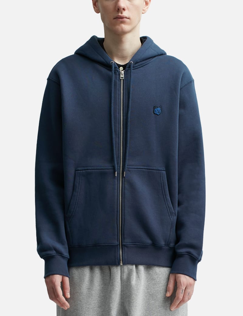 メゾンキツネ　フォックスヘッド パッチ コンフォート ジップ フーディXL MAISON KITSUNE メゾンキツネ ボールド フォックスヘッド パッチ