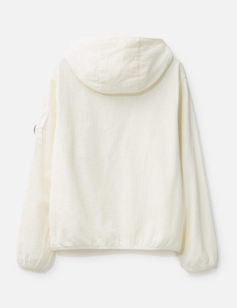 C.P. Company Corduroy 350 Lens Hooded Sweatshirt - Garment-dyed