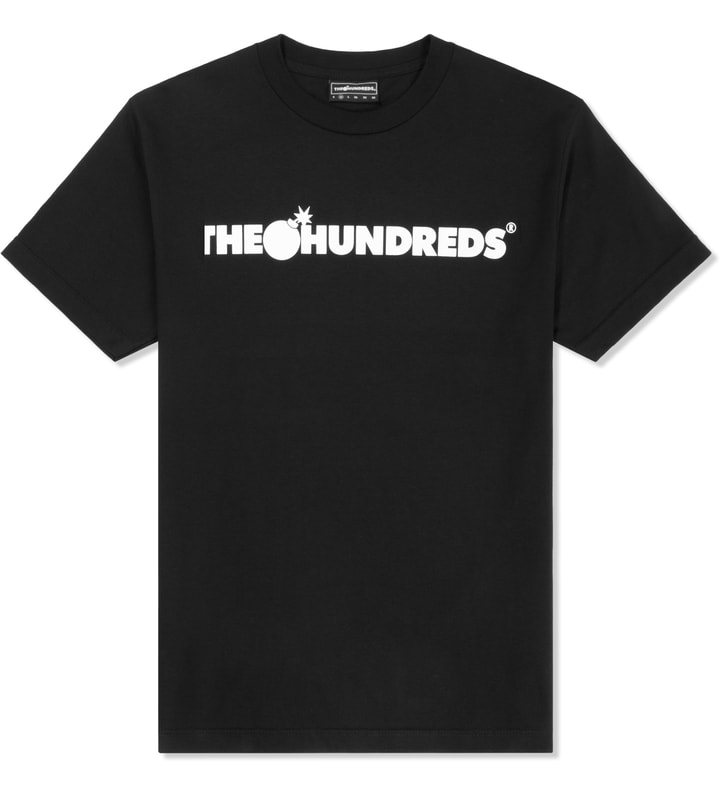 The Hundreds - Black Forever Bar Logo T-Shirt | HBX - Globally Curated ...