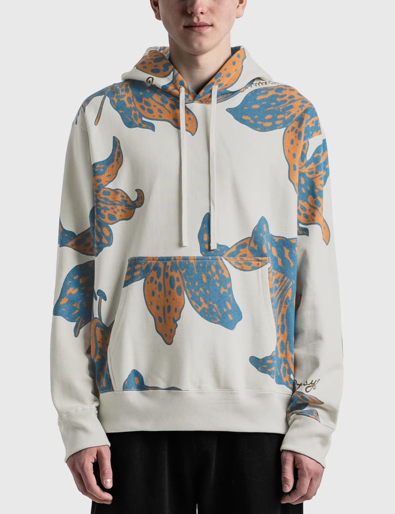 St ssy Floral Hoodie HBX Globally Curated Fashion and