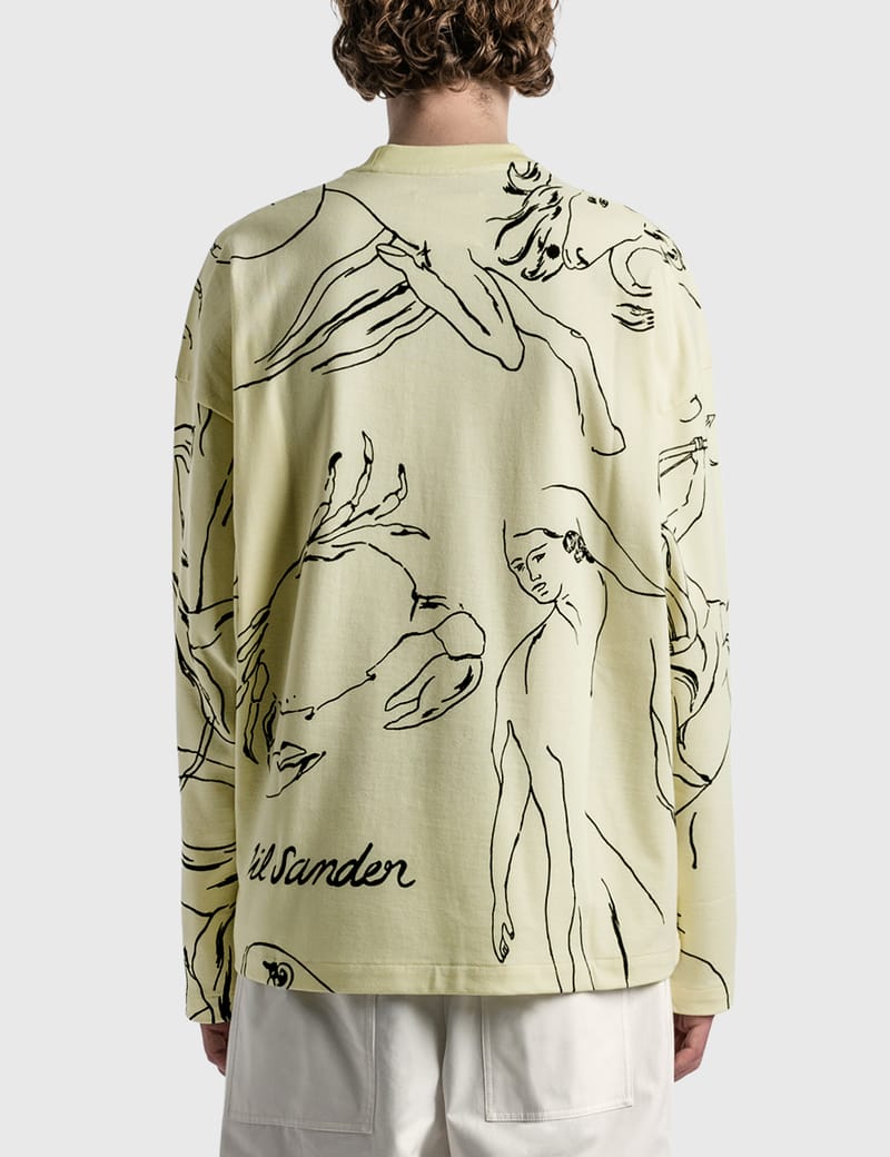 JIL SANDER AMBRA BIO ZODIAC PRINT SWEAT-