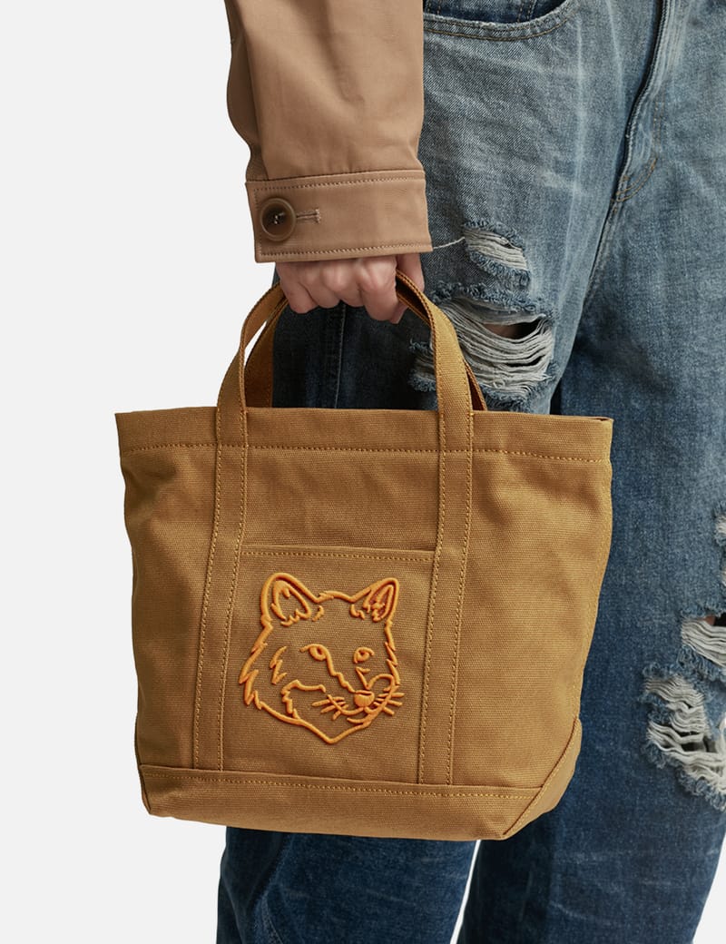 Maison Kitsuné - Bold Fox Head Mini Tote Bag | HBX - Globally
