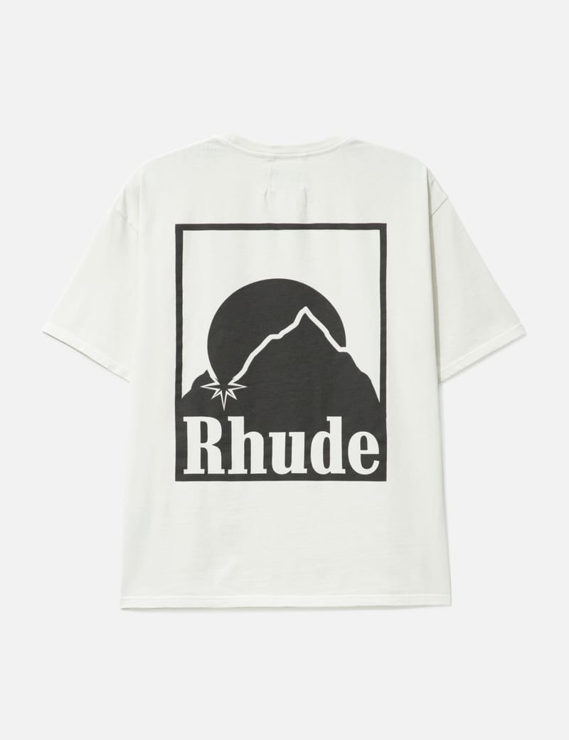 Rhude ホワイト Tシャツ Rhude - Rhude Moonlight Badge T-shirt | HBX - Globally