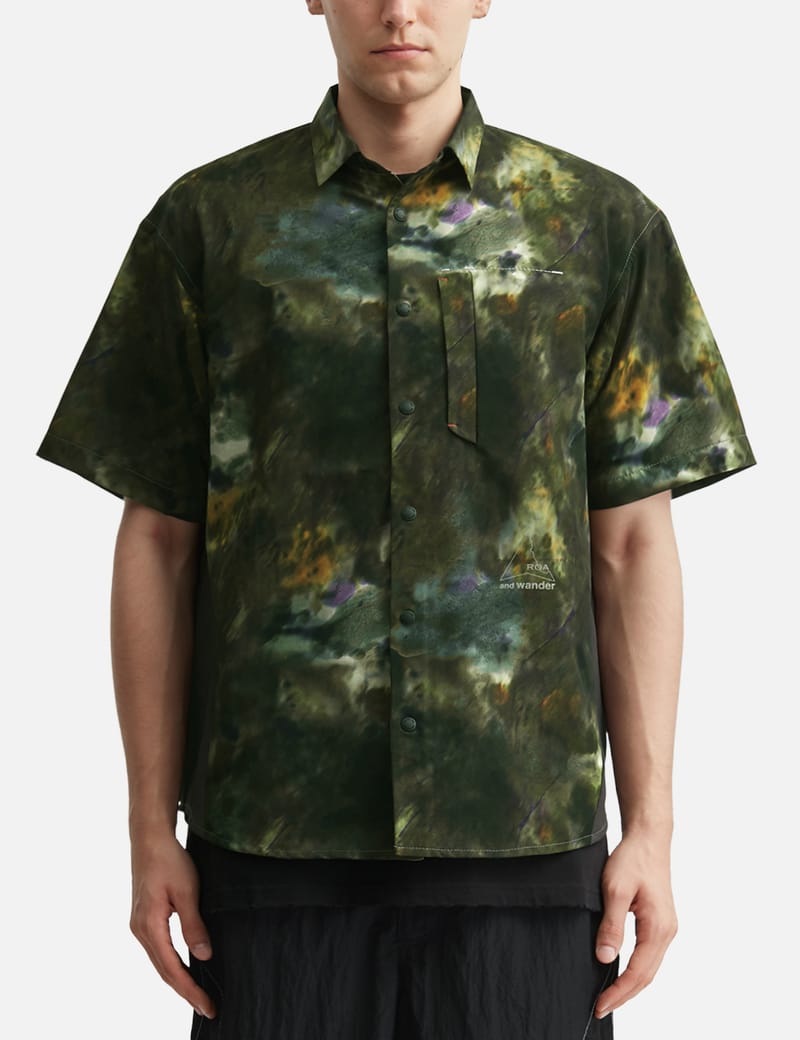 ROA ROA x and wander Garment-dyed Long Sleeve - Lightweight waffle
