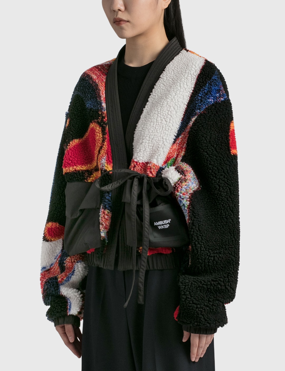 AMBUSH® - Jacquard Kimono Teddy Fleece | HBX - Globally Curated Fashion ...
