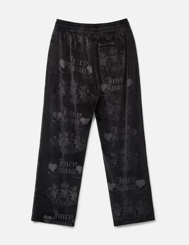 Pleasures - Pleasures X Juicy Couture Crest Velour Track Pants | HBX