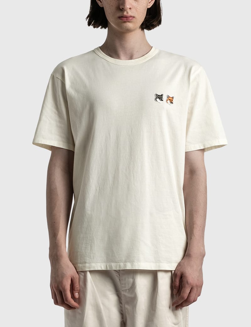 メゾン キツネ ダブルフォックスヘッド パッチ クラシック Tシャツ Maison Kitsune（メゾンキツネ）の「MAISON KITSUNE / メゾン