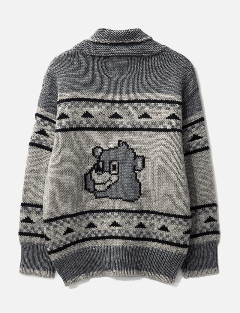 LMC - Bear Zip-up Cowichan Knit Sweater | HBX - Globally Curated