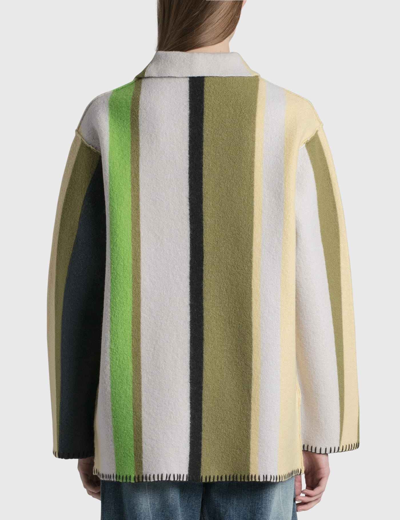 Perverze Blanket Coat In Green | ModeSens