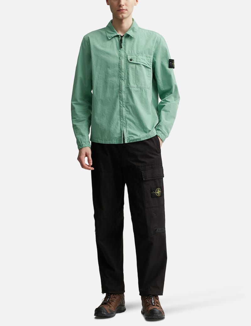 Stone Island - 'Old' Treatment Overshirt | HBX - Globally