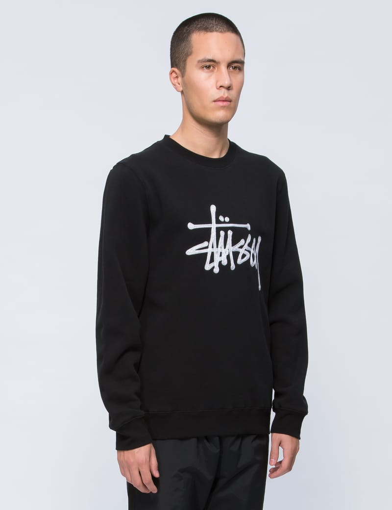 Stüssy - Chain Stitch Applique Crewneck Sweatshirt | HBX