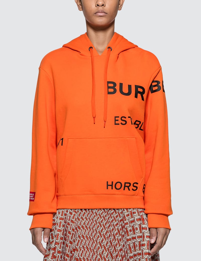 Burberry Horseferry Print Cotton Oversized Hoodie HBX Globally Curated Fashion and Lifestyle by Hypebeast