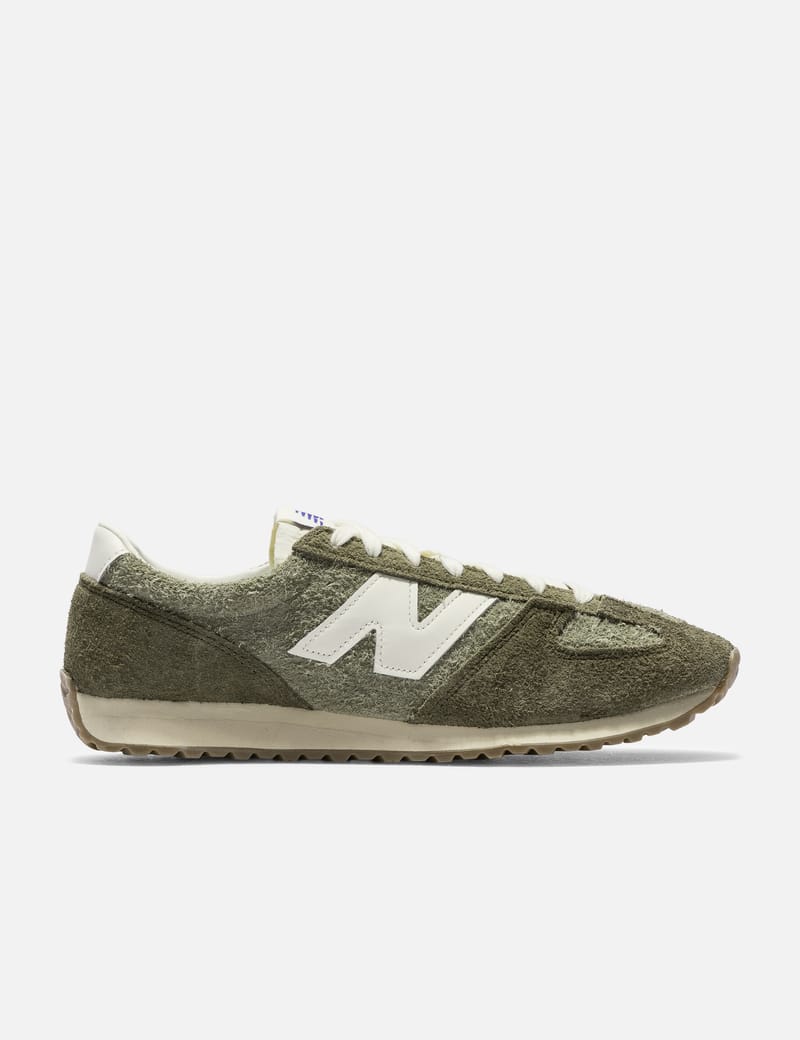 ソフト New Balance 471 - 起毛スエードとEVAミッドソールのグリーン