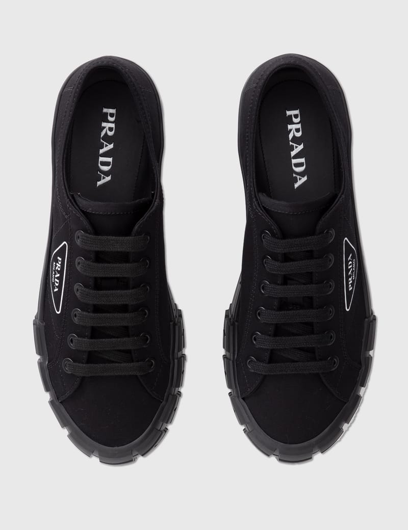 Prada cassetta discount wheel leather sneakers