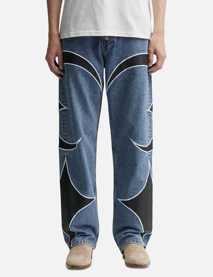 THUG CLUB - TC Leather Washing Denim Pants | HBX