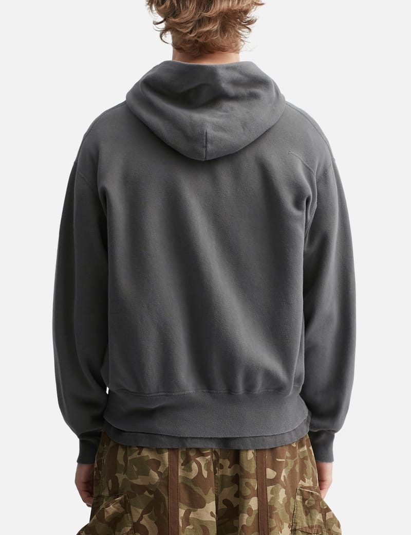 Unlikely Unlikely Raglan Zip Hoodie - Vintage-washed, relaxed