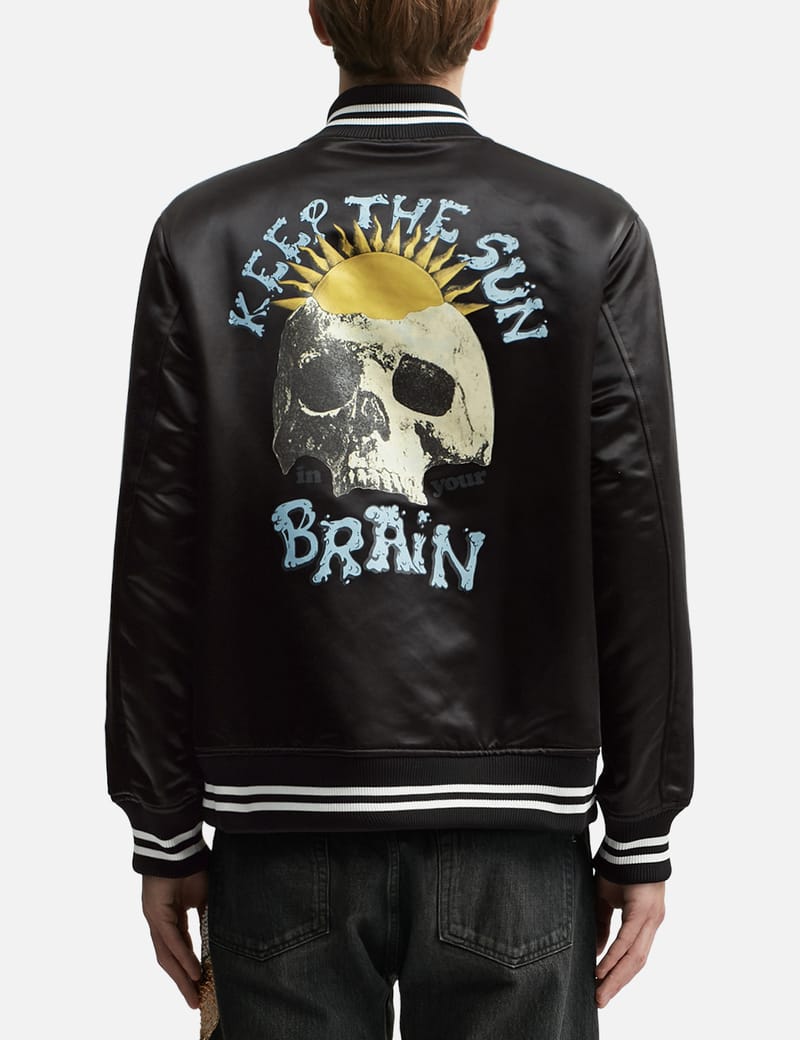 Undercover - Satin Stadium Bomber Jacket | HBX - Globally