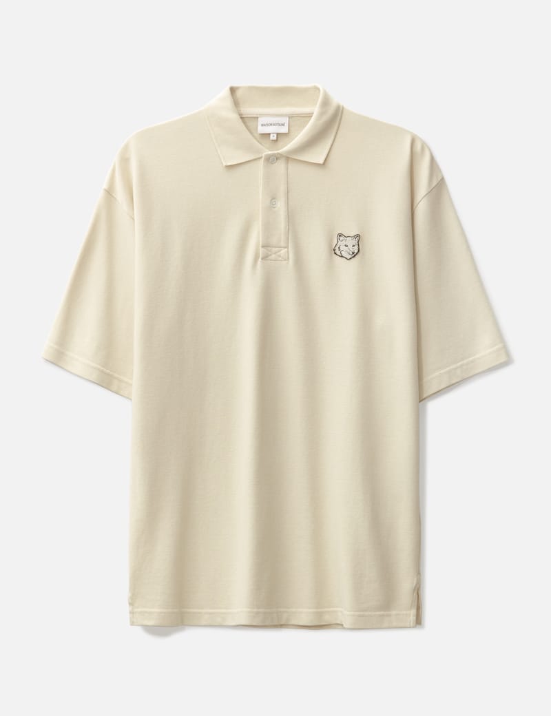 Maison Kitsuné - Bold Fox Head Patch Oversize Polo | HBX -  ハイプビースト(Hypebeast)が厳選したグローバルファッションu0026ライフスタイル