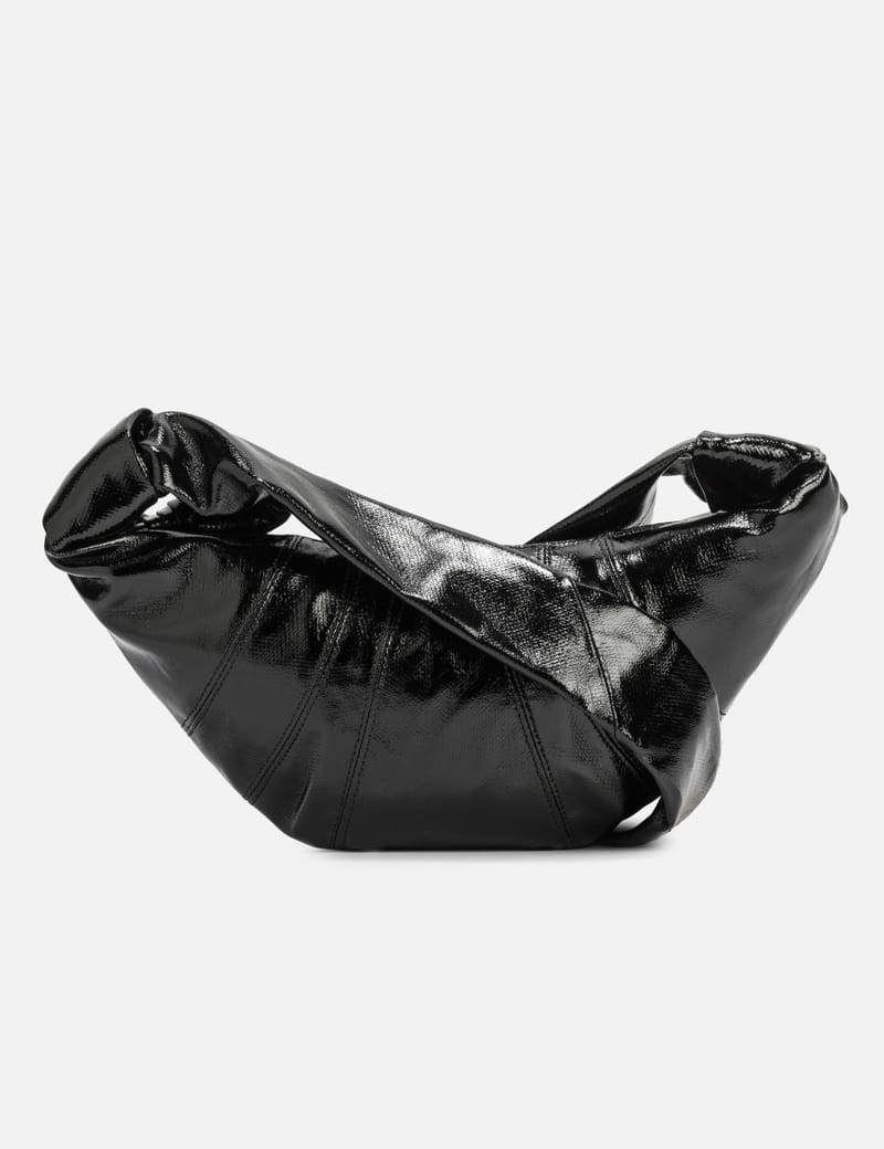 バッグ LEMAIRE SMALL CROISSANT BAG BLACK Lemaire Small Croissant Bag Soft Nappa Leather Black