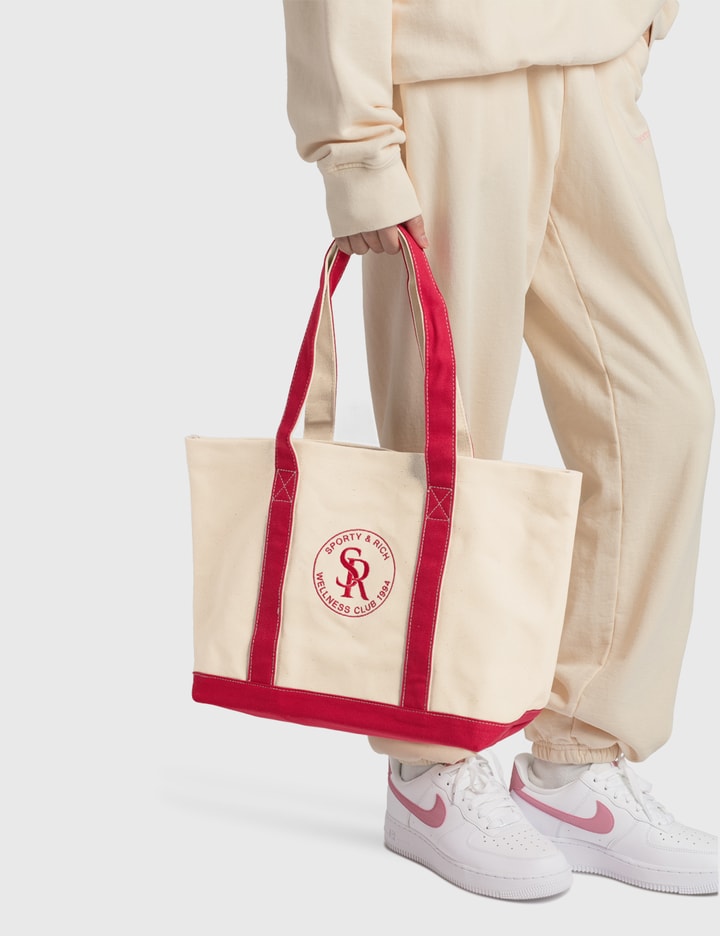 Sporty & Rich Two Tone Tote Bag HBX Globally Curated Fashion and