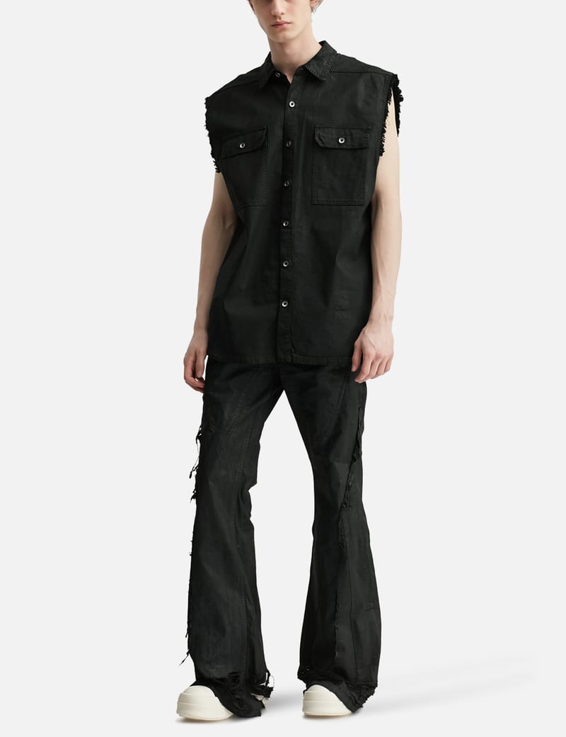 Rick Owens Drkshdw SL Tommy Jumbo Outershirt - Boxy black Japanese