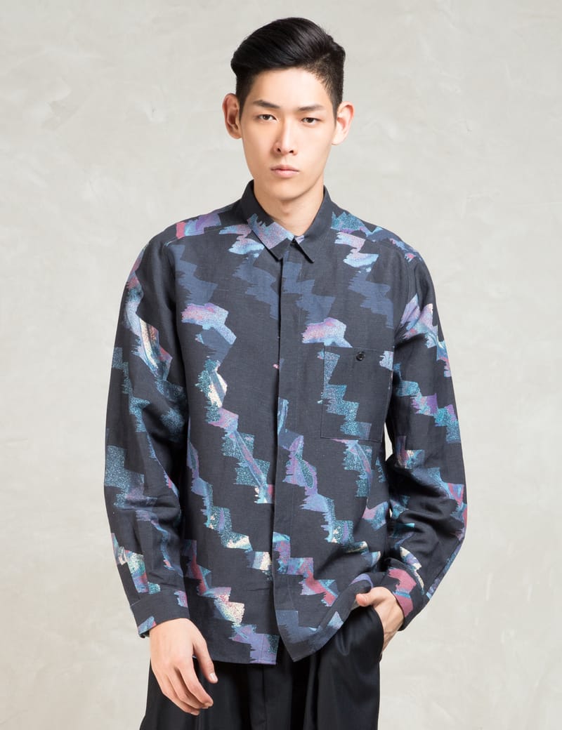 HENRIK VIBSKOV ネイビー 長袖シャツ HENRIK VIBSKOV◇長袖シャツ/ネイビー