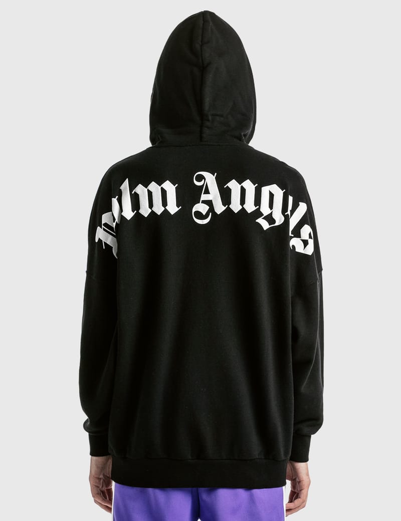 Palm Angels Logo Over Hoodie HBX Globally Curated Fashion