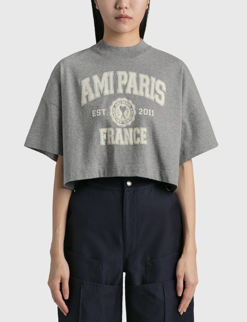 AmiParis クロップド Tシャツ - メルカリ