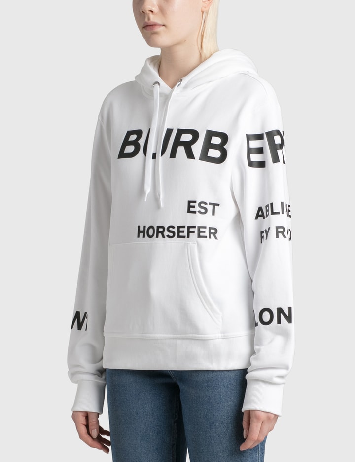 Horseferry print cotton oversized hoodie Clearance