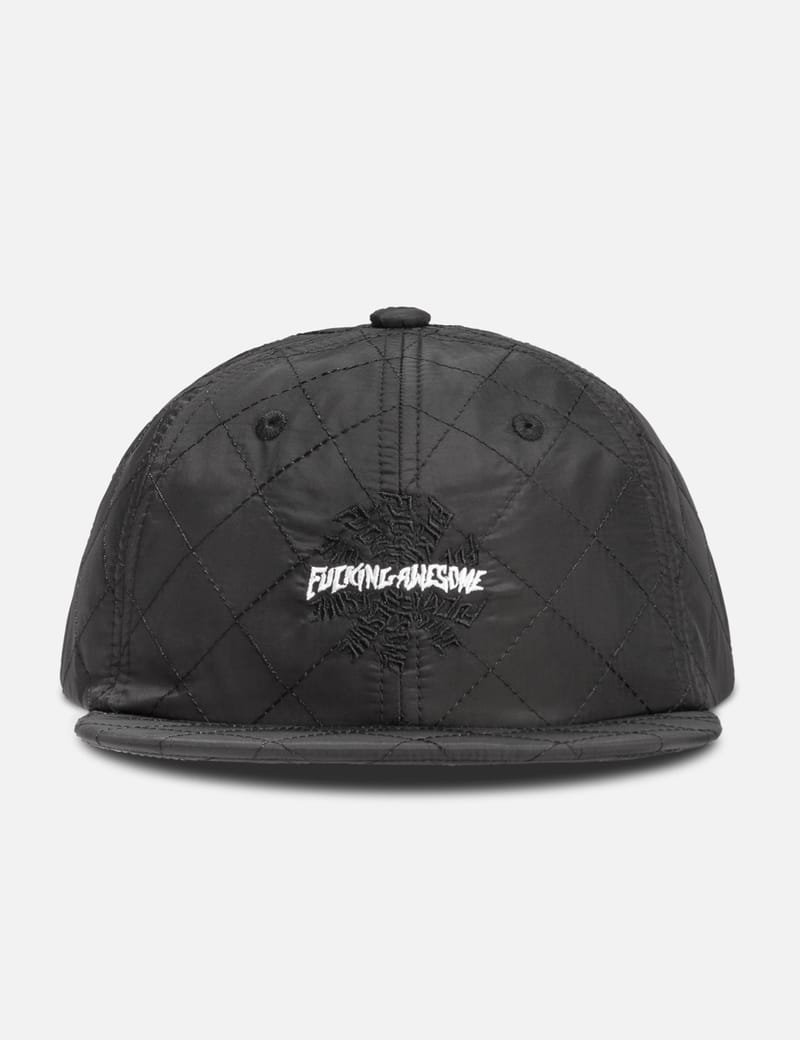 Fucking Awesome - Quilted Spiral 6-Panel Strap Back Cap | HBX