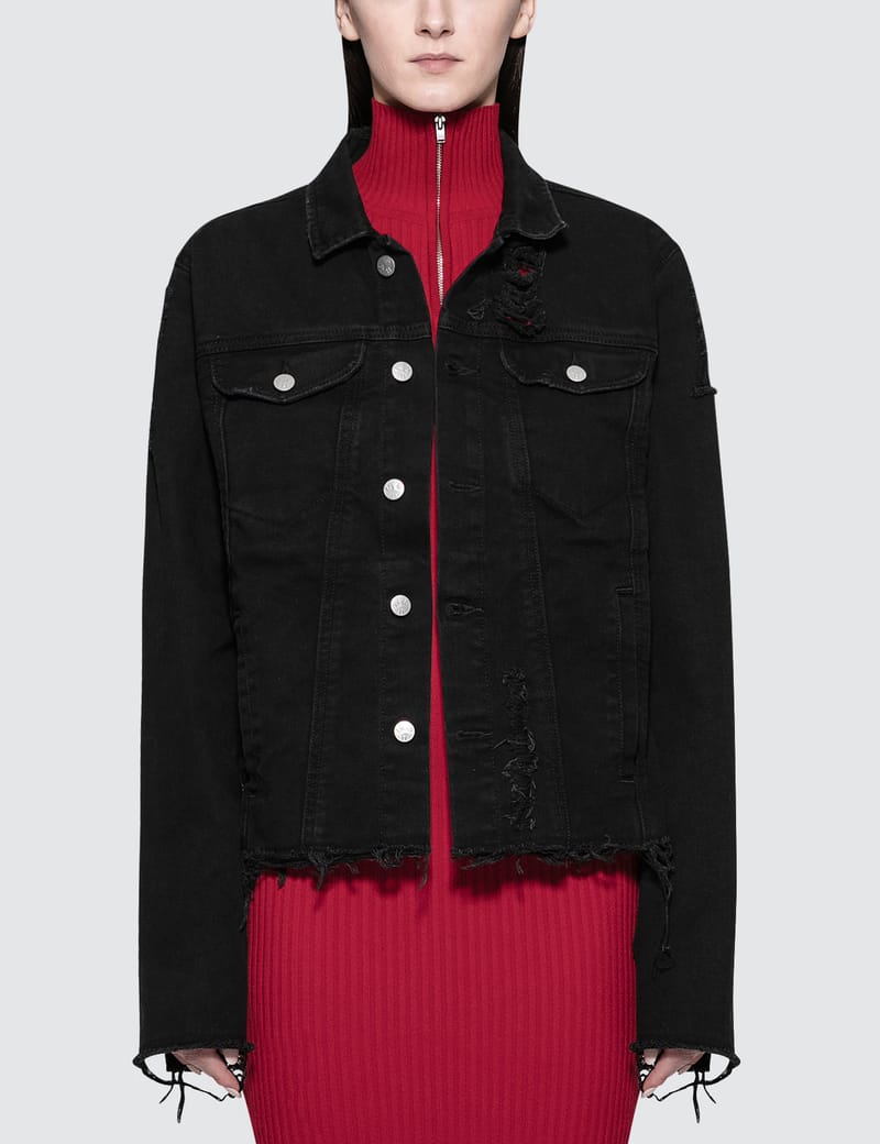 Misbhv - Thunderdome Ripped Denim Jacket | HBX