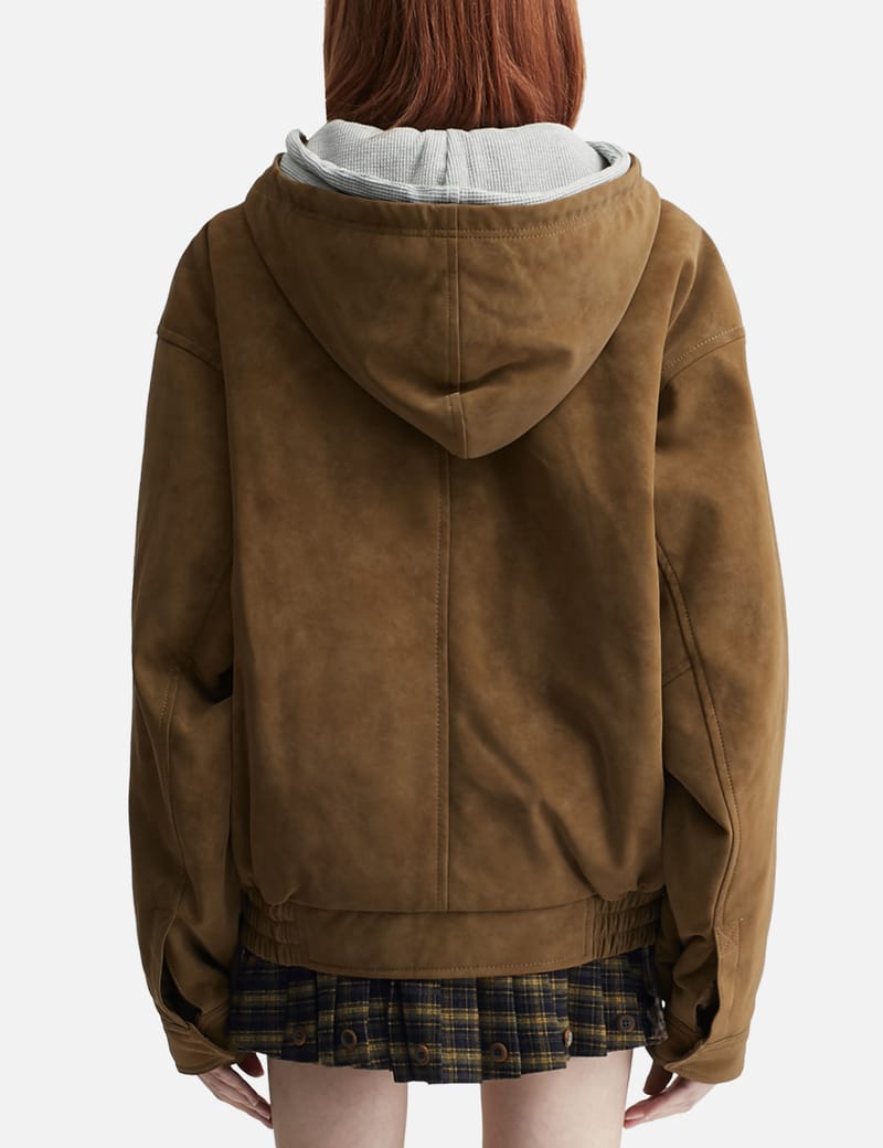 Glowny Urban Suede Jumper - 柔らかなスエード風表地、リラックス