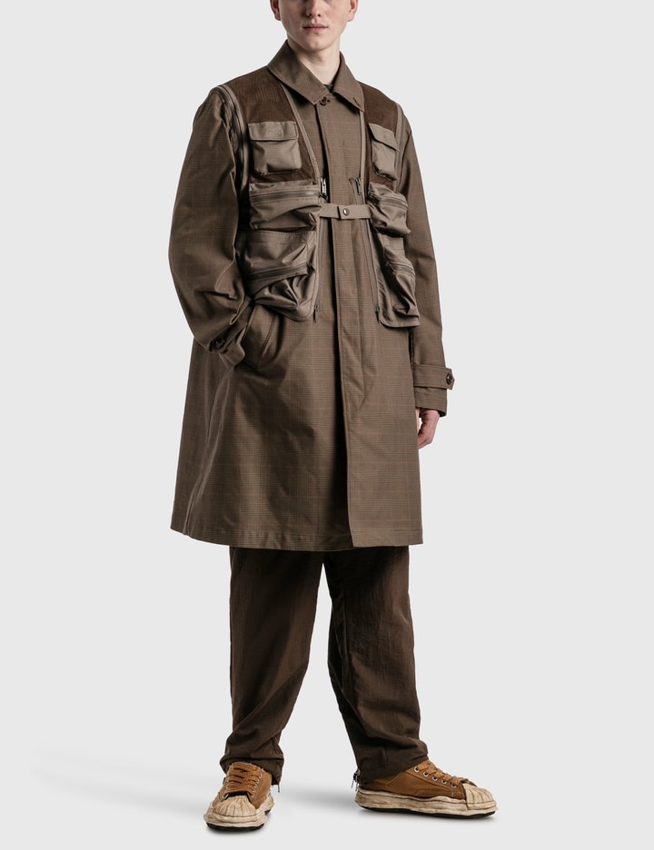 Undercover - Utility Pockets Check Coat | HBX
